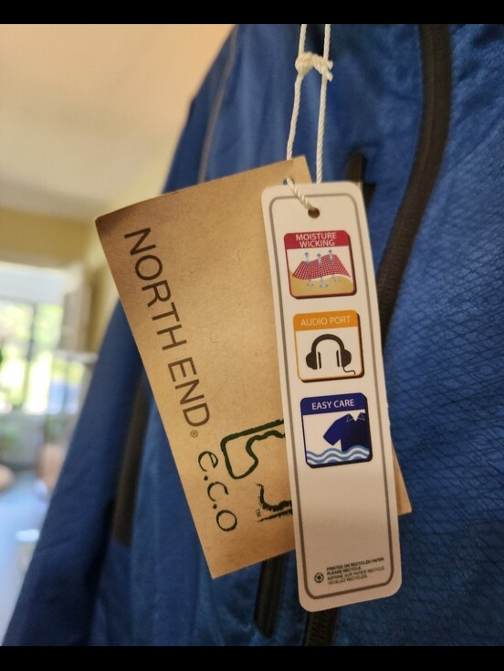 North End Women's Blue Waterproof Utility Jacket - Picture 4 of 6